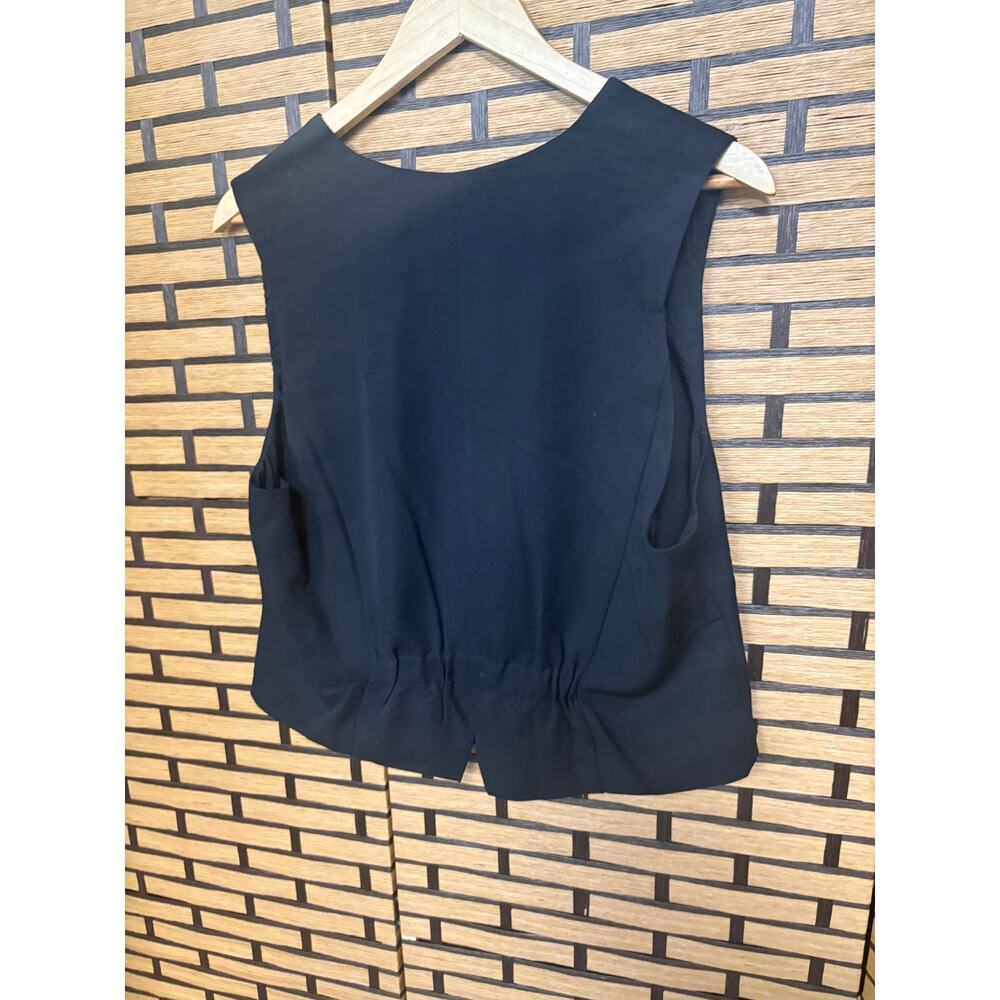 Steve‎ Madden Black Button Front Vest SIze XL - Picture 2 of 7